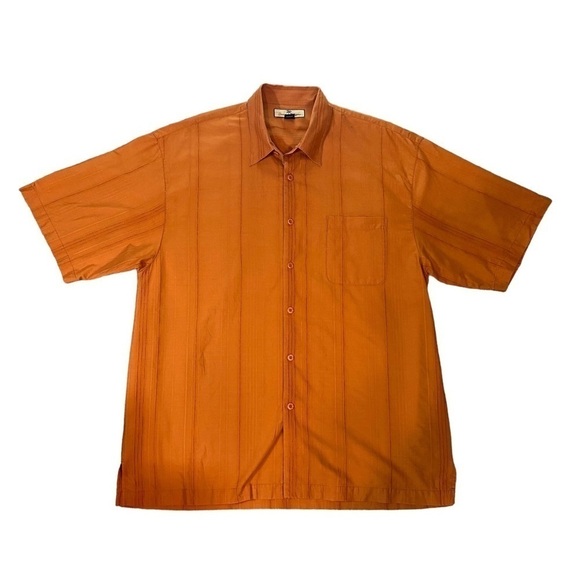 Tommy Bahama Cotton Textured Camp Shirt - Picture 1 of 6
